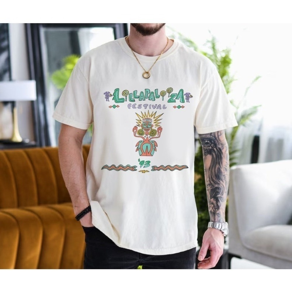 1993 Lollapalooza Tour Alice Music Festival Fan Retro T-Shirt